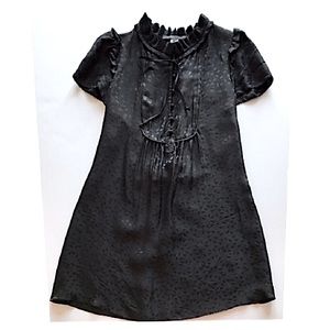 Marc Jacobs Silk Floral Pattern Frill Collar Dress